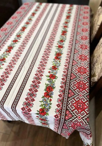 Скатертина "Квіткова", розмір 150x220 см